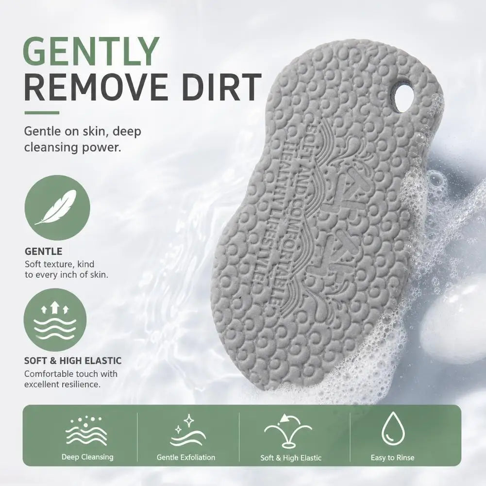 Painless Bath Sponge Brush Exfoliating Scrubber Magic Rub Mud Sponge For Adults Baby Kids Household Shower Scrub Cloth Bathing