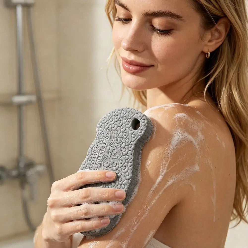 Painless Bath Sponge Brush Exfoliating Scrubber Magic Rub Mud Sponge For Adults Baby Kids Household Shower Scrub Cloth Bathing