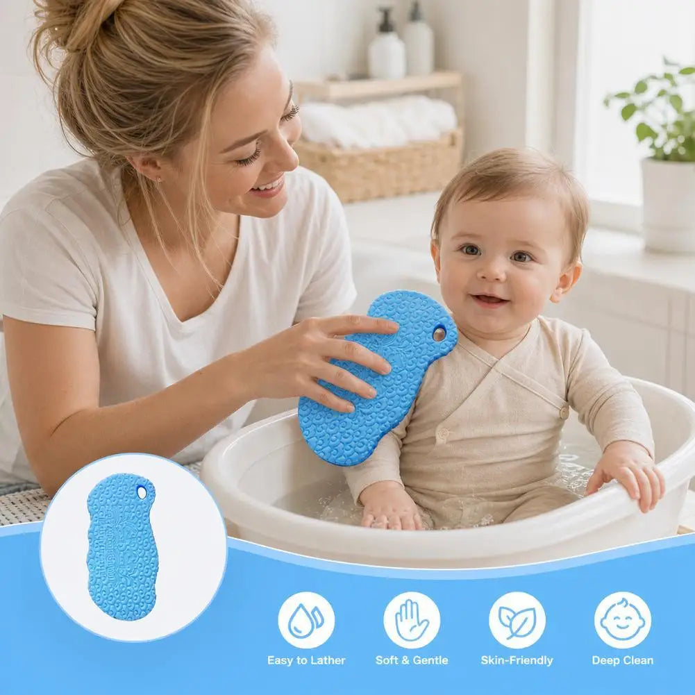Painless Bath Sponge Brush Exfoliating Scrubber Magic Rub Mud Sponge For Adults Baby Kids Household Shower Scrub Cloth Bathing