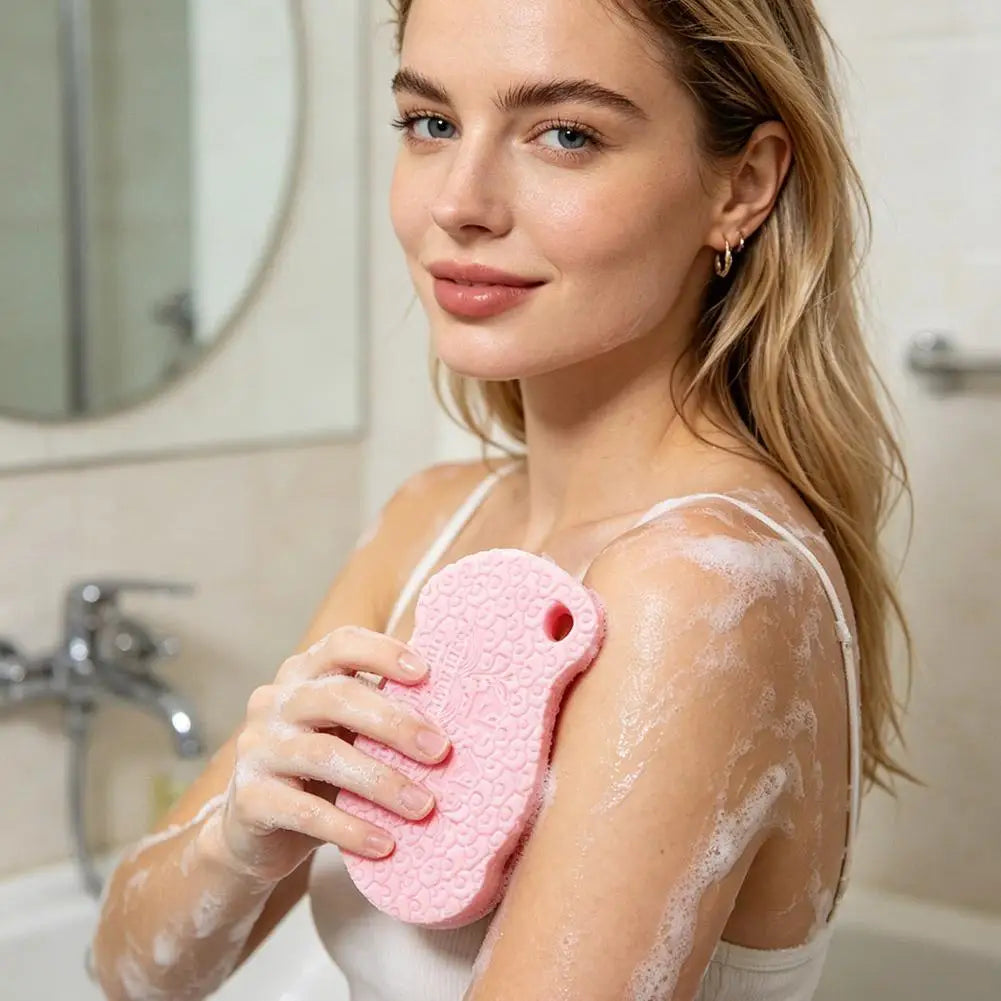 Painless Bath Sponge Brush Exfoliating Scrubber Magic Rub Mud Sponge For Adults Baby Kids Household Shower Scrub Cloth Bathing