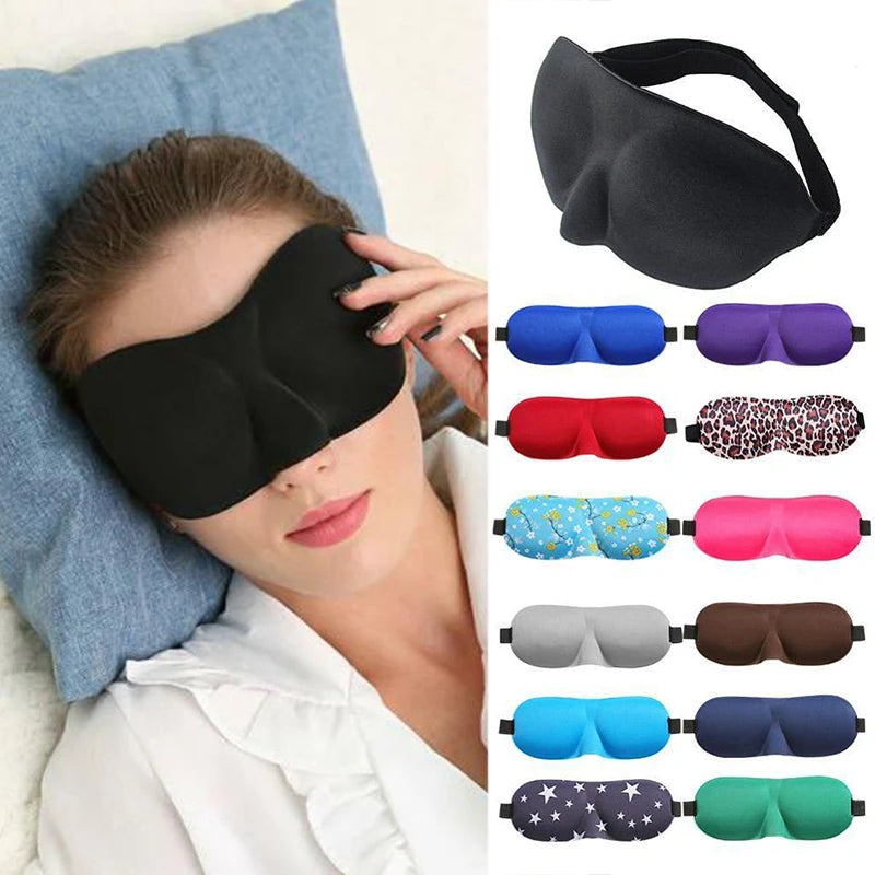 Eye Mask for Sleeping 3D Contoured Cup Blindfold Concave Molded Night Sleep Face Masks Block Out Light with Women Men Eyepatch