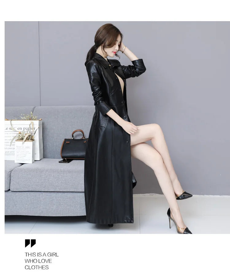 New Women Sheepskin Coat Autumn Winter 2026 Fashion Keep Warm Long Jacket Thicken Sheep Leather Coat Suede Outerwear Female