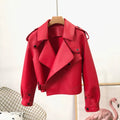 OFTBUY 2022 Genuine Leather Jacket Women Real Sheepshin Leather Coat Spring Autumn New Fashion Real Leather Jacket Loose Casual