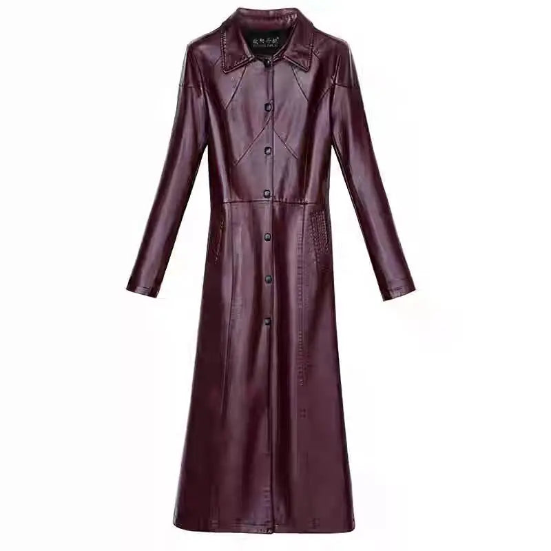 New Women Sheepskin Coat Autumn Winter 2026 Fashion Keep Warm Long Jacket Thicken Sheep Leather Coat Suede Outerwear Female