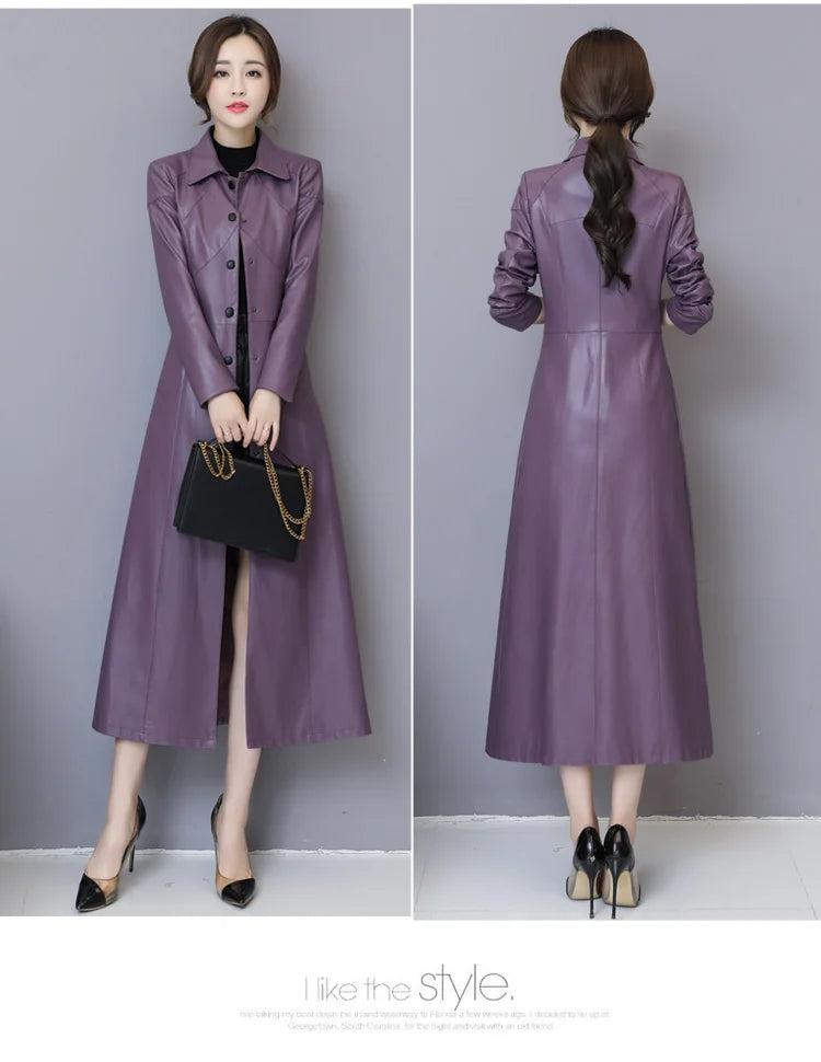 New Women Sheepskin Coat Autumn Winter 2026 Fashion Keep Warm Long Jacket Thicken Sheep Leather Coat Suede Outerwear Female