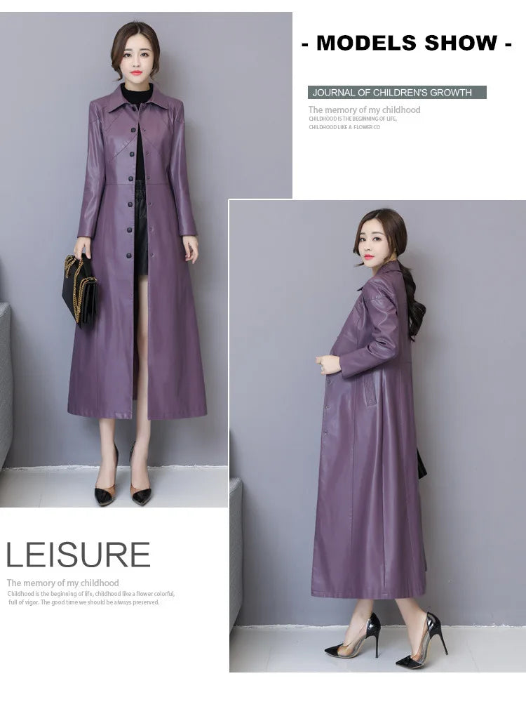 New Women Sheepskin Coat Autumn Winter 2026 Fashion Keep Warm Long Jacket Thicken Sheep Leather Coat Suede Outerwear Female