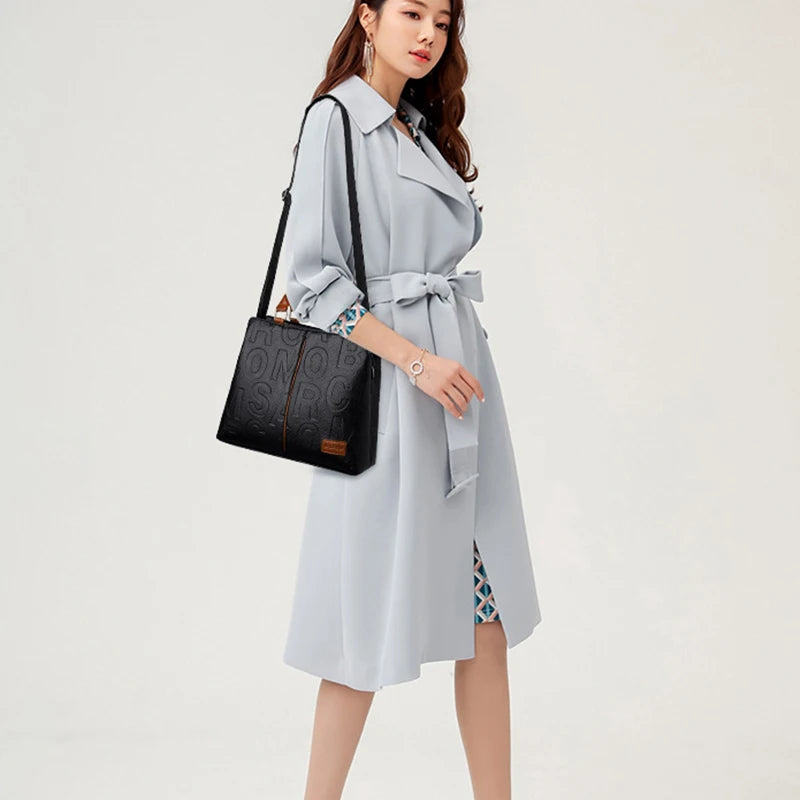 PU Leather Casual Crossbody Bags for Women Ladies Luxury Designer Tote Handbag Female Large Capacity Travel Shoulder Bag Sac