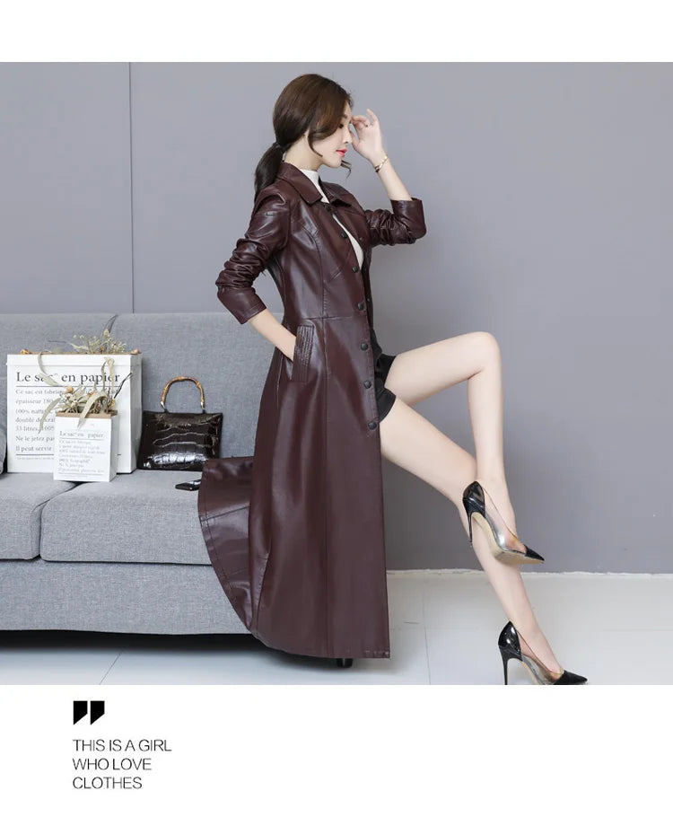 New Women Sheepskin Coat Autumn Winter 2026 Fashion Keep Warm Long Jacket Thicken Sheep Leather Coat Suede Outerwear Female