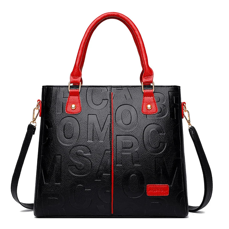 PU Leather Casual Crossbody Bags for Women Ladies Luxury Designer Tote Handbag Female Large Capacity Travel Shoulder Bag Sac