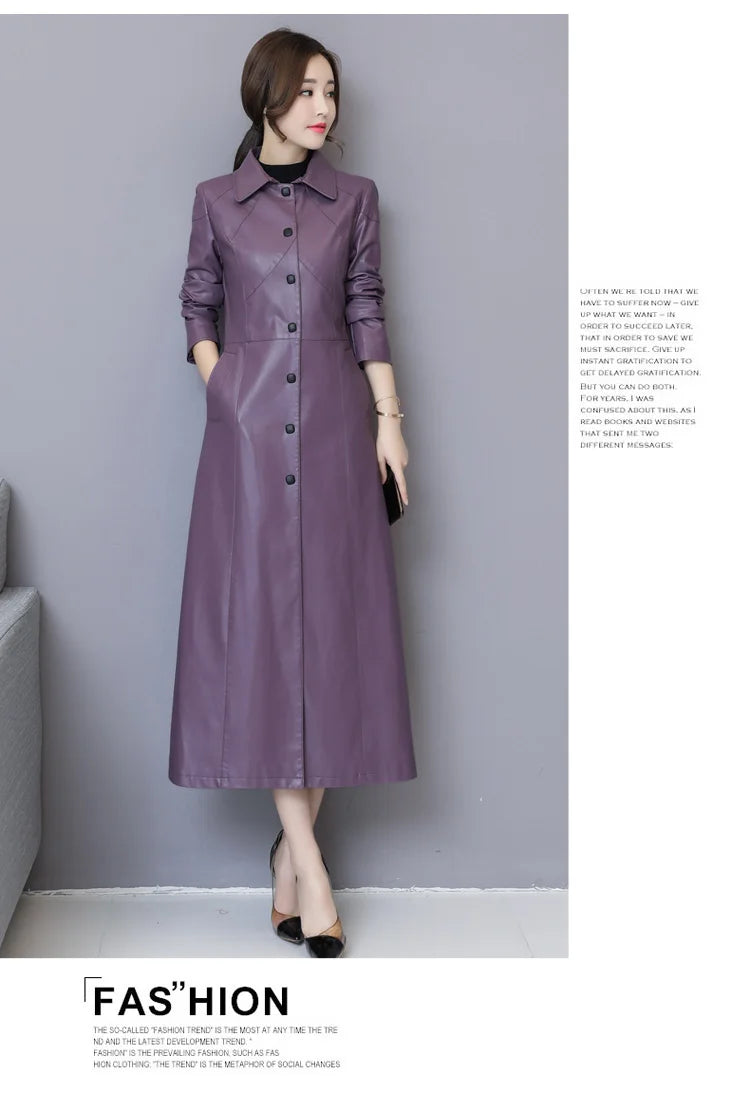 New Women Sheepskin Coat Autumn Winter 2026 Fashion Keep Warm Long Jacket Thicken Sheep Leather Coat Suede Outerwear Female