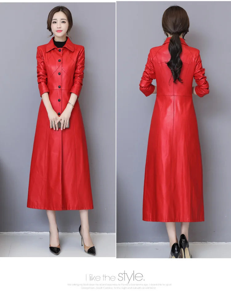 New Women Sheepskin Coat Autumn Winter 2026 Fashion Keep Warm Long Jacket Thicken Sheep Leather Coat Suede Outerwear Female