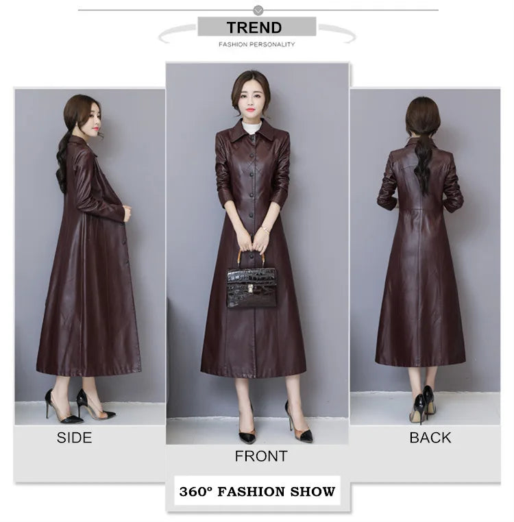 New Women Sheepskin Coat Autumn Winter 2026 Fashion Keep Warm Long Jacket Thicken Sheep Leather Coat Suede Outerwear Female