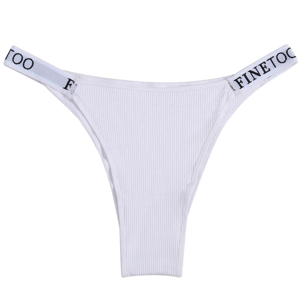5PCS/Set Sexy Lingerie Women Cotton Panties Finetoo Letter Low Waist Female Briefs Underwear Comfort Underpants Women Intimates