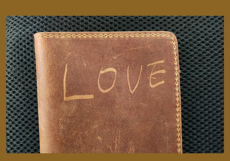 Unisex Genuine Leather Passport wallet Women Vintage Cow Leather Passport cover Wallet Men Credit Card Holder Travel Wallet