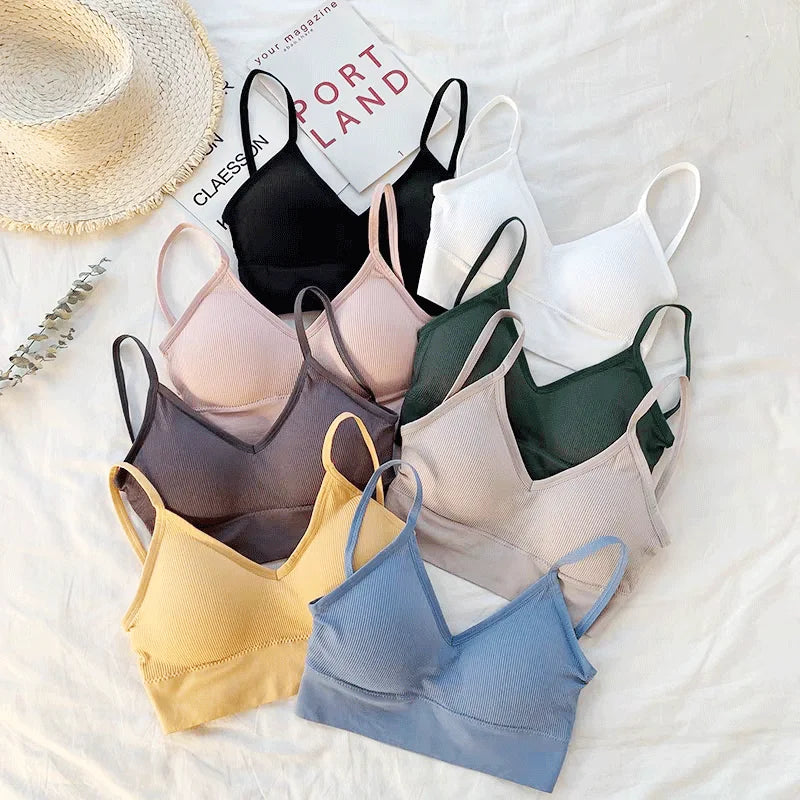 Women's Tube Tops Brassiere Women's Sports Bra Push Up Underwear Tops Seamless Sports Top Sexy Lingerie Female Tops Girl Bra