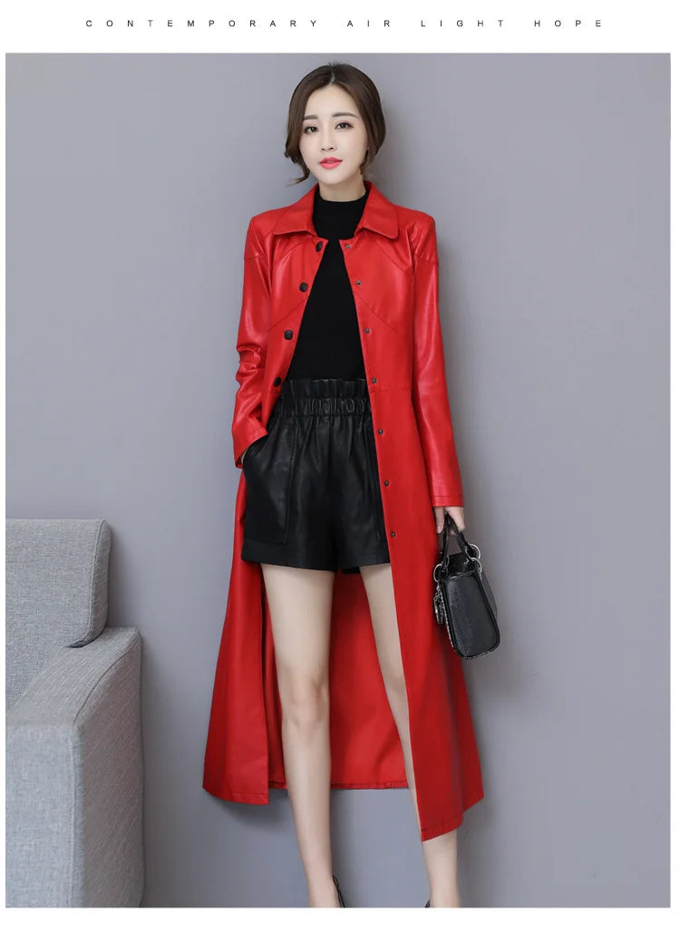 New Women Sheepskin Coat Autumn Winter 2026 Fashion Keep Warm Long Jacket Thicken Sheep Leather Coat Suede Outerwear Female