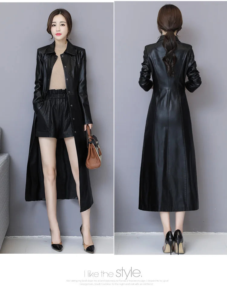 New Women Sheepskin Coat Autumn Winter 2026 Fashion Keep Warm Long Jacket Thicken Sheep Leather Coat Suede Outerwear Female