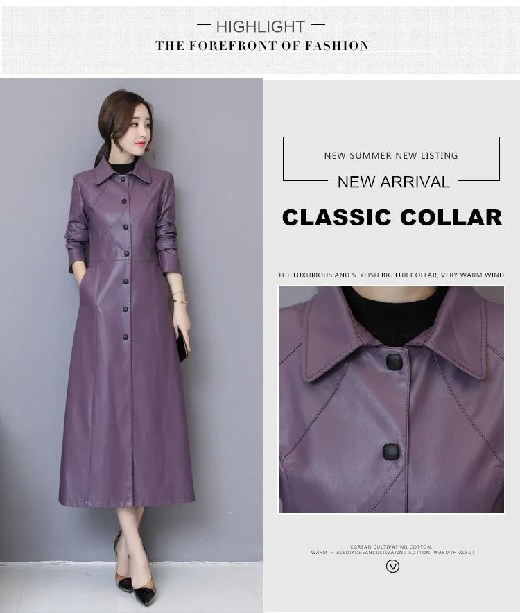New Women Sheepskin Coat Autumn Winter 2026 Fashion Keep Warm Long Jacket Thicken Sheep Leather Coat Suede Outerwear Female
