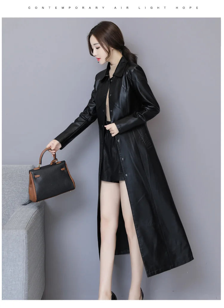 New Women Sheepskin Coat Autumn Winter 2026 Fashion Keep Warm Long Jacket Thicken Sheep Leather Coat Suede Outerwear Female