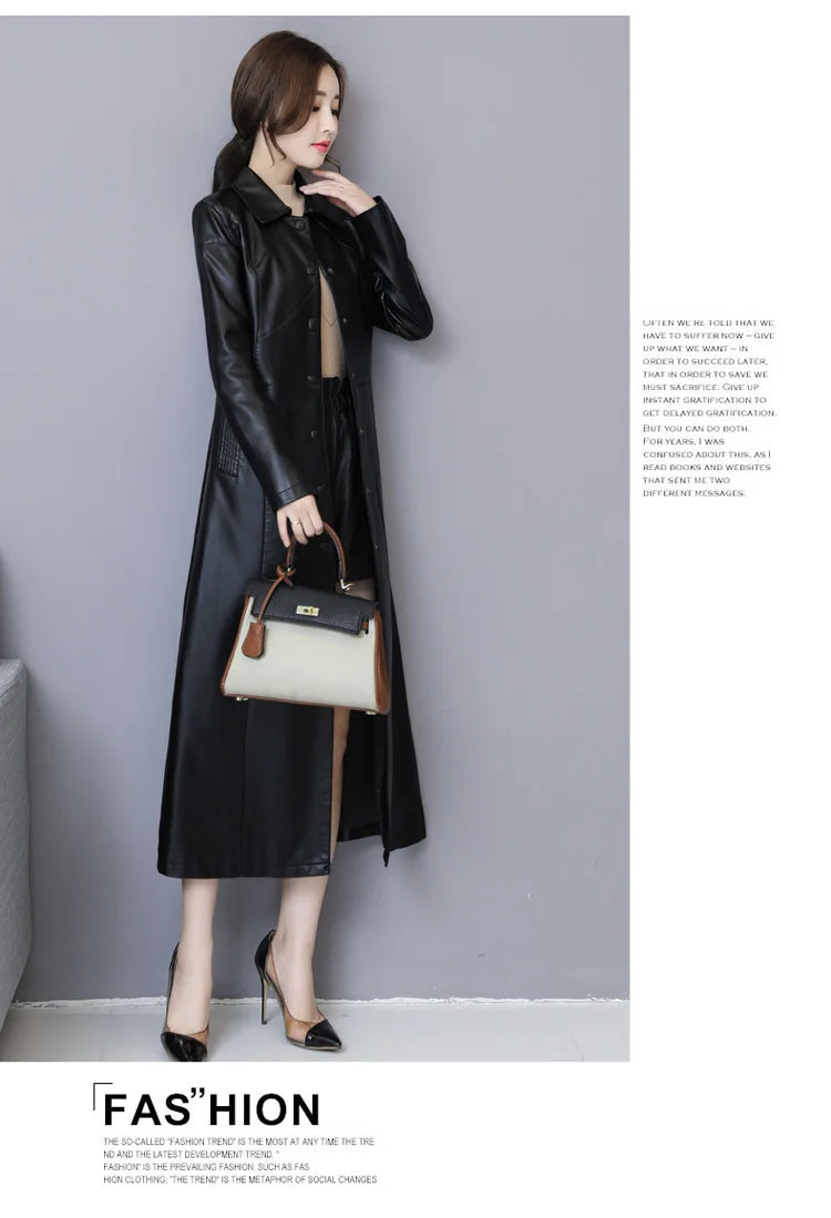 New Women Sheepskin Coat Autumn Winter 2026 Fashion Keep Warm Long Jacket Thicken Sheep Leather Coat Suede Outerwear Female