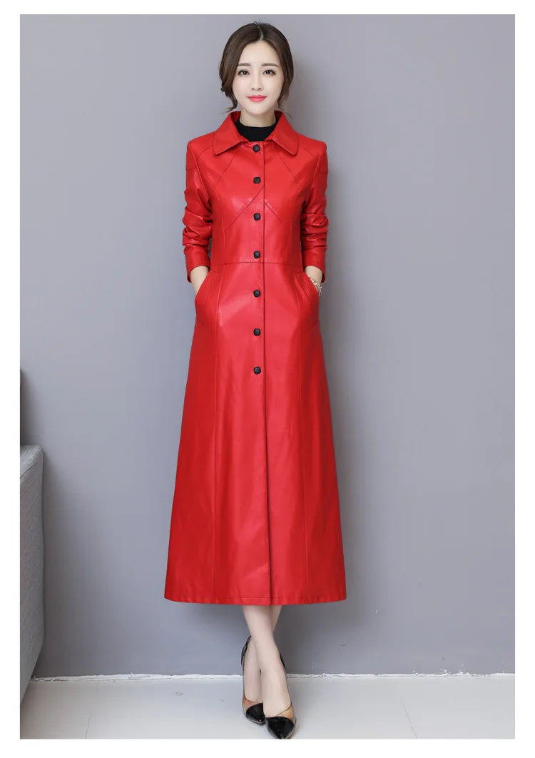 New Women Sheepskin Coat Autumn Winter 2026 Fashion Keep Warm Long Jacket Thicken Sheep Leather Coat Suede Outerwear Female