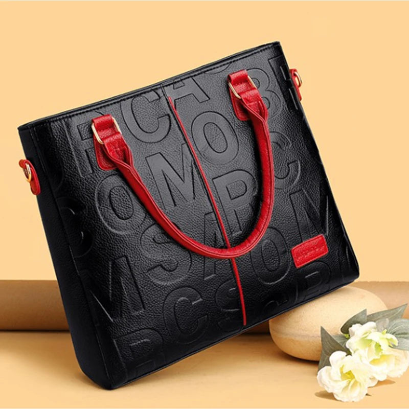 PU Leather Casual Crossbody Bags for Women Ladies Luxury Designer Tote Handbag Female Large Capacity Travel Shoulder Bag Sac