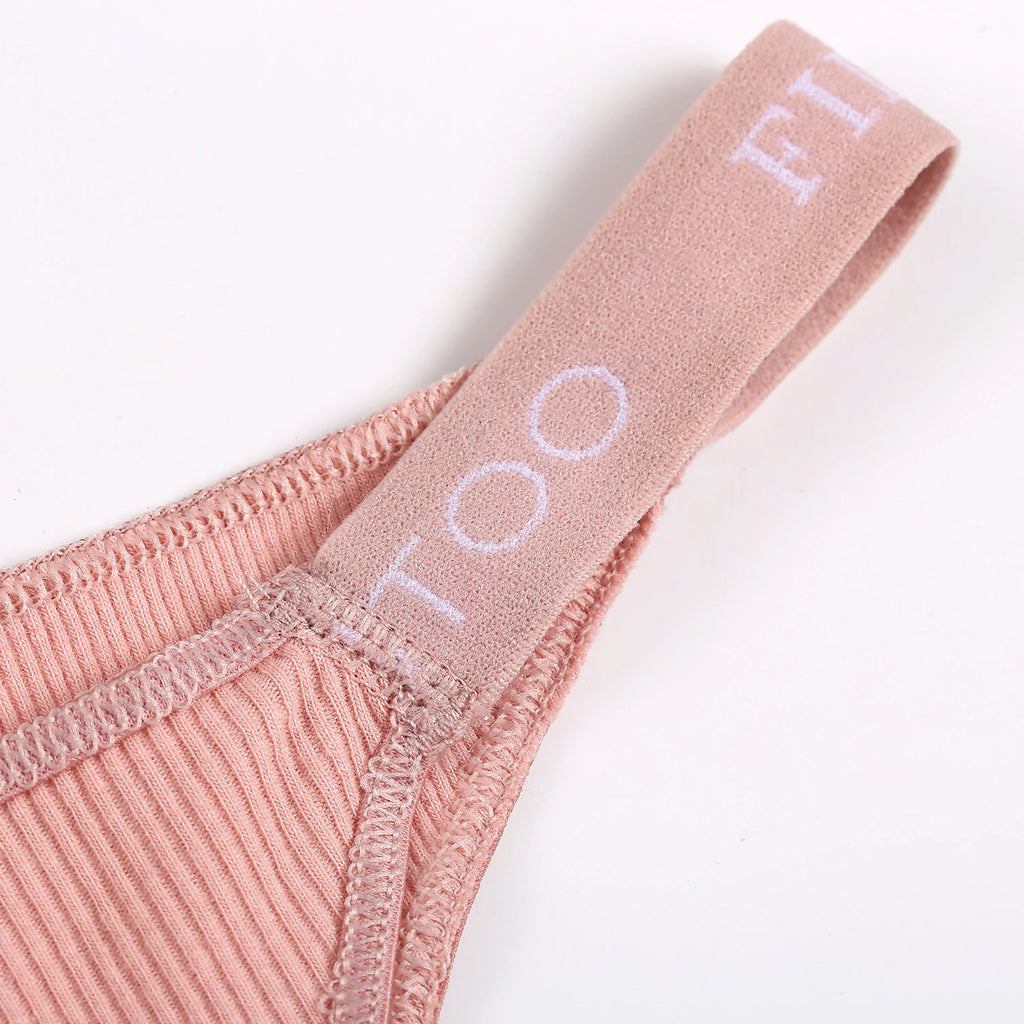 5PCS/Set Sexy Lingerie Women Cotton Panties Finetoo Letter Low Waist Female Briefs Underwear Comfort Underpants Women Intimates