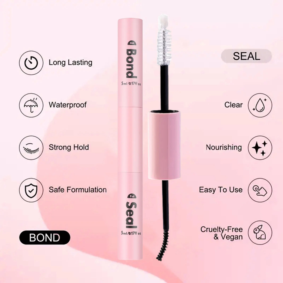 Lash Glue And Seal 10ml Individual Lashes Glue And Seal Super Strong Hold Lash Extension And Lash Glue Remover 5ml Tweezers Kit