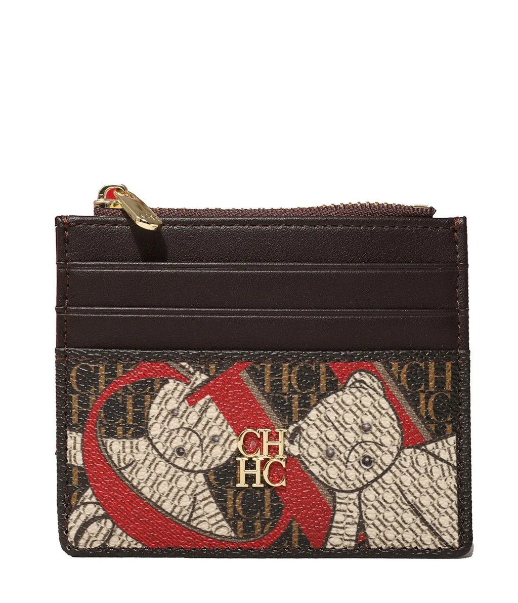 CH Women's Bag Wallet Exquisite Compact Convenient Decoration Durable Elegant Brand Design Sense Letter Decoration Zipper