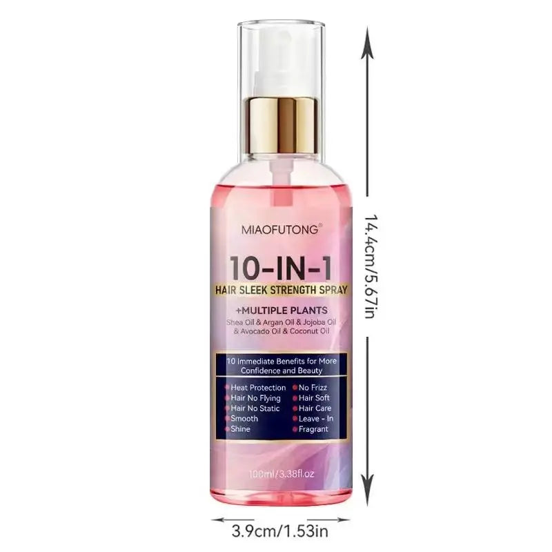 10-in-1 Leave-In Hair Care Spray | Wash-Free Conditioner with Heat Protection