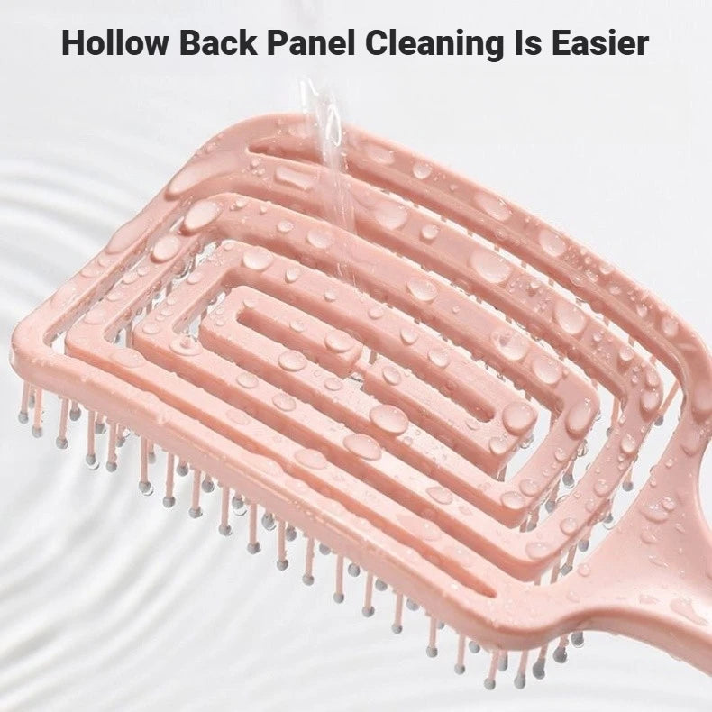 Women Salon Detangling Hair Brush Anti Static Scalp Exfoliating Massage Comb Wet Hair Styling Hairdressing Tool 1pc