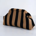 Summer Woven Crochet Purses for Women Beach Clutch Handbags 2026 Dumpling Hobo Casual Colorblock Bag Ladies Ruched Cloud Purse