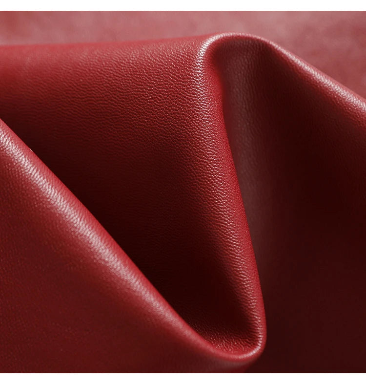Vintage Wine Red Women's Split Sheep Leather Trench Coats Fashion Double-breasted Lace-up Belt Ladies Mid Long Sheepskin Outwear