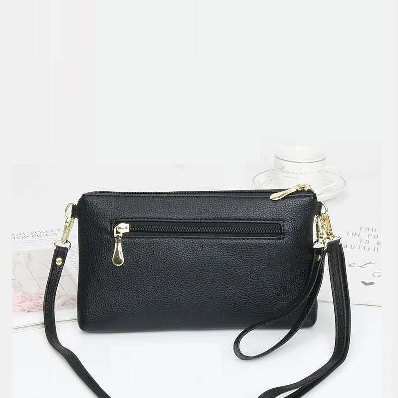Fashion Women Clutch Bag PU Leather Crossbody Bags Small Shoulder Handbag Female Mobile Phone Purse Bags