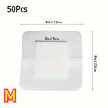 50pcs Large Size Hypoallergenic Non-woven Medical Adhesive Wound Dressing Band Aid Bandage Large Wound First Aid 6*7cm