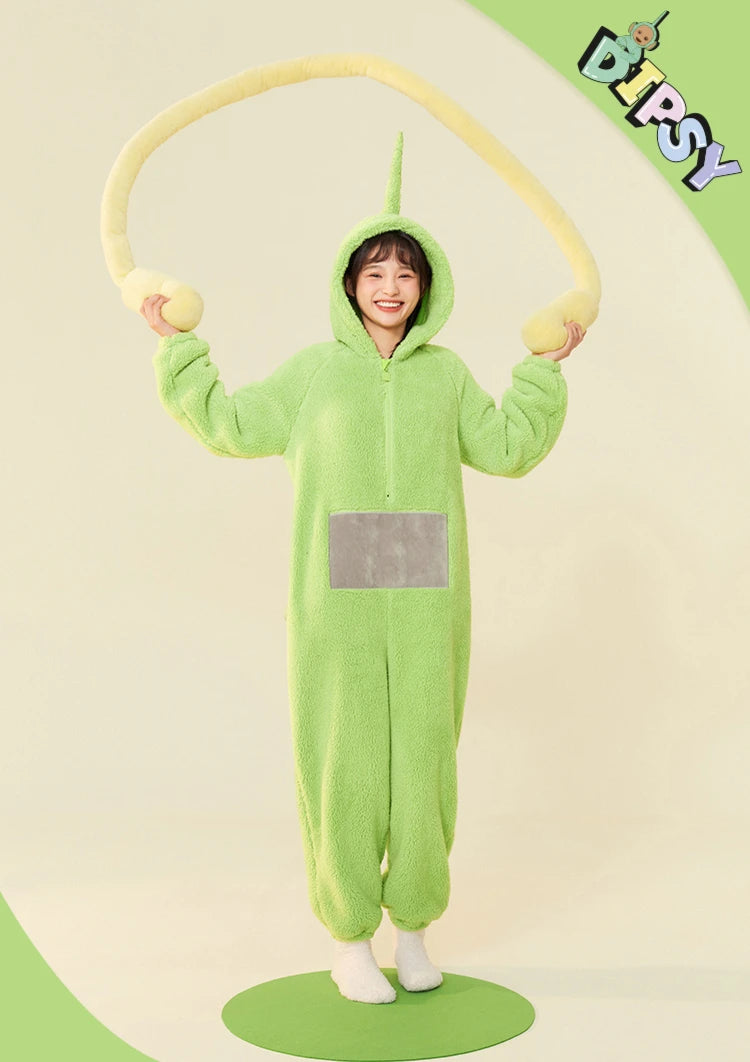 Adults Kids Onesies Soft Long Sleeves Pajamas Dipsy Tinky Winky Po Lala Costumes Home Clothes Women Unisex Homewear