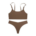 2026 Hot Sale High Quality Latest Design Us Size Stylish Solid Ice Silk Seamless Wireless Bras And Women Underwear Set