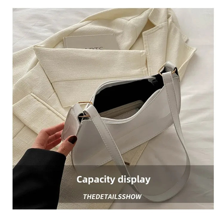 New Simple Casual Underarm Women's Bag Foreign Textured Hand Carry Small Square Bag Fashion Versatile Commuter Shoulder Bag