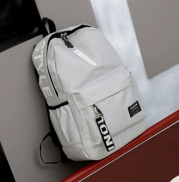 Fashion Trend Backpack for Men and Women Junior High School High School Student Bag Large Capacity Korean Version of Th