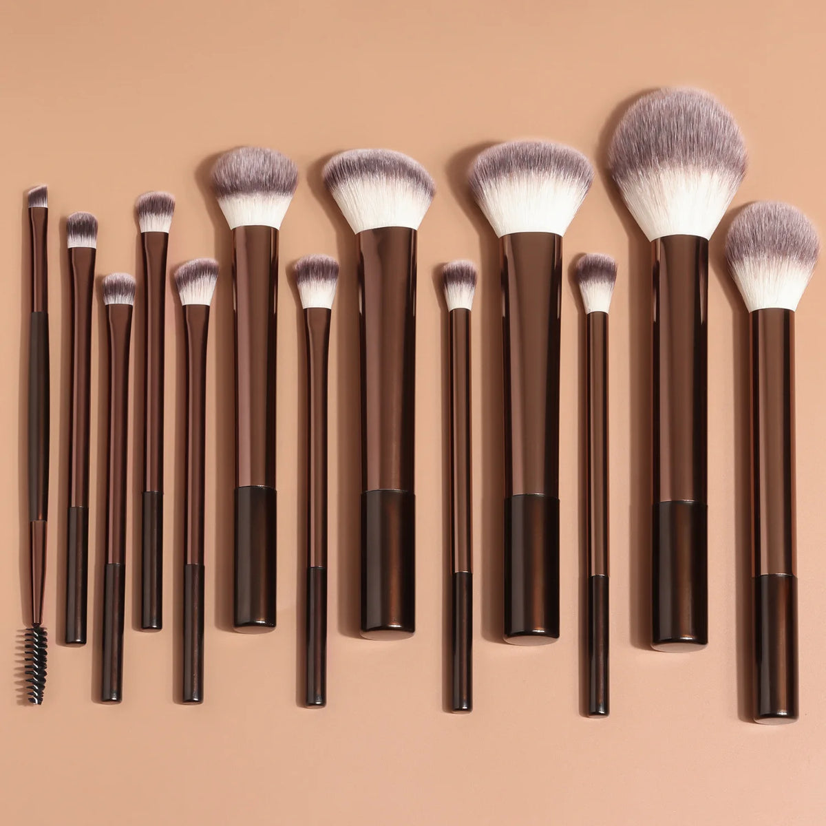 13 pcs Makeup Brush Set, Dense Bristles, Aluminum Alloy Handle, Suitable for All Skin Types