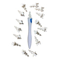 Portable Spiral Ear Wax Remover Tool Ear Cleaner with Soft Silicone 16 Replacement Tips Simply To Grab Extract Earwax