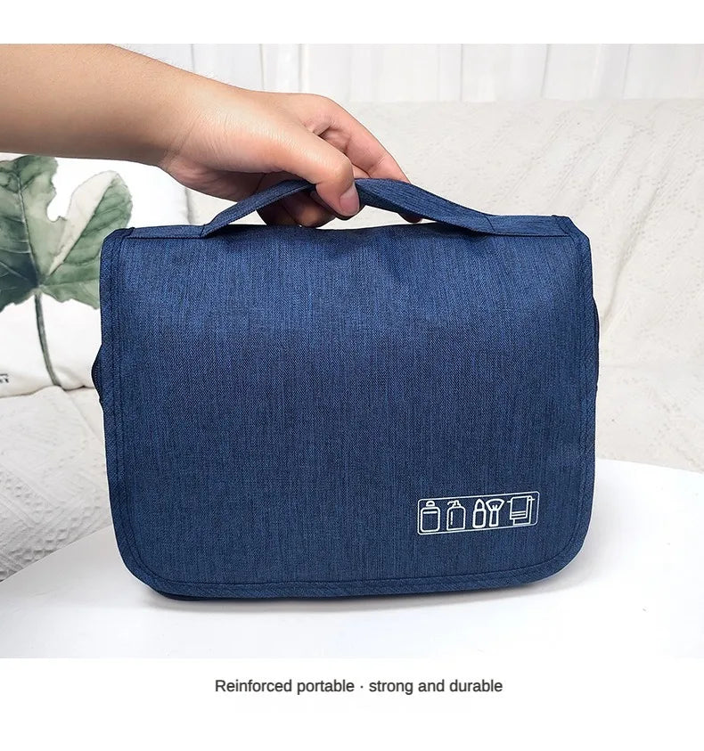 Travel Waterproof Cationic Hook Toiletry Bag Home Bathroom Makeup Product Storage Hanging Bag Beauty Organizing Bag