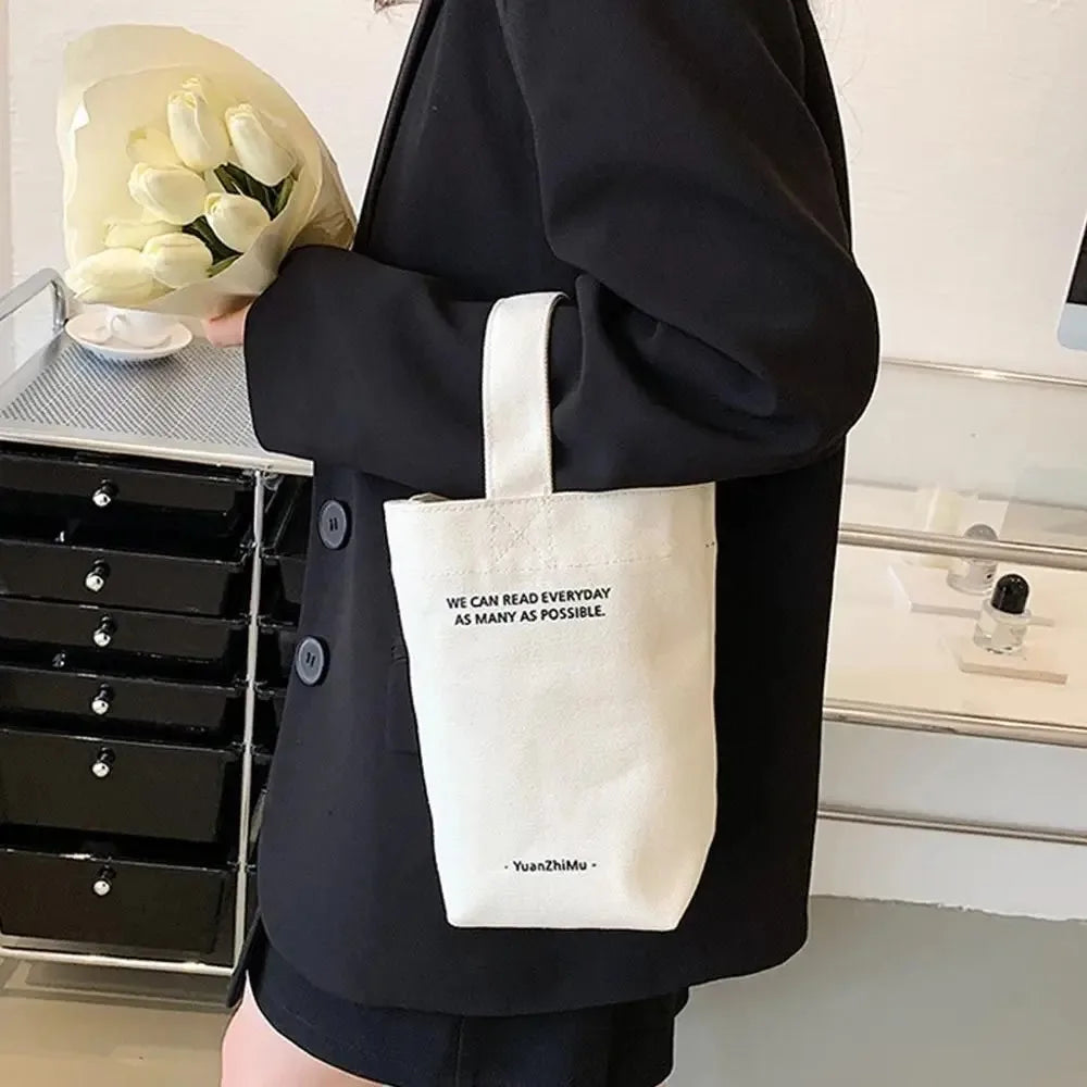 Casual Handbags Canvas Shoulder Crossbody Bags Large Capacity Shopper Bag Letters Shoulder Crossbody Bags Purse