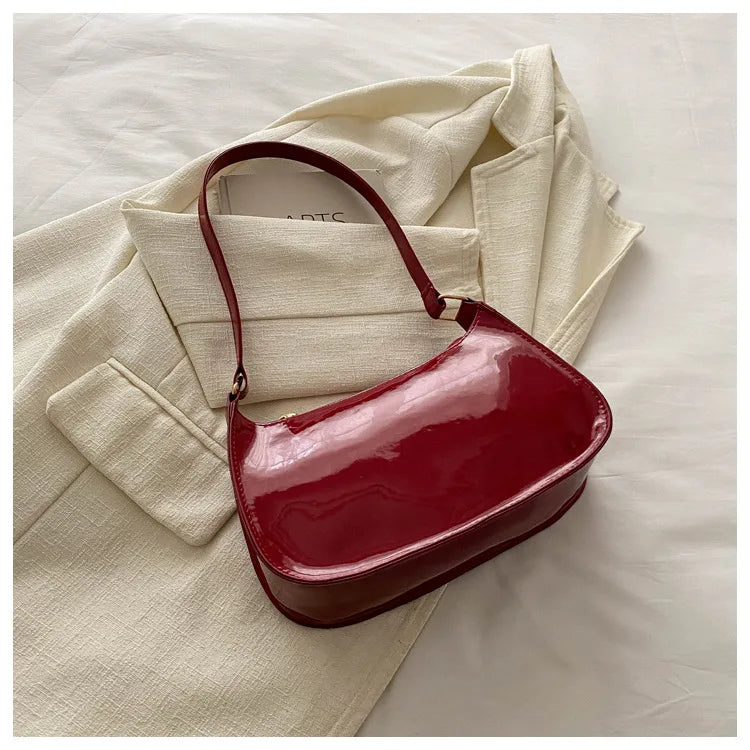 New Simple Casual Underarm Women's Bag Foreign Textured Hand Carry Small Square Bag Fashion Versatile Commuter Shoulder Bag