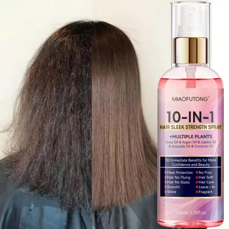10-in-1 Leave-In Hair Care Spray | Wash-Free Conditioner with Heat Protection