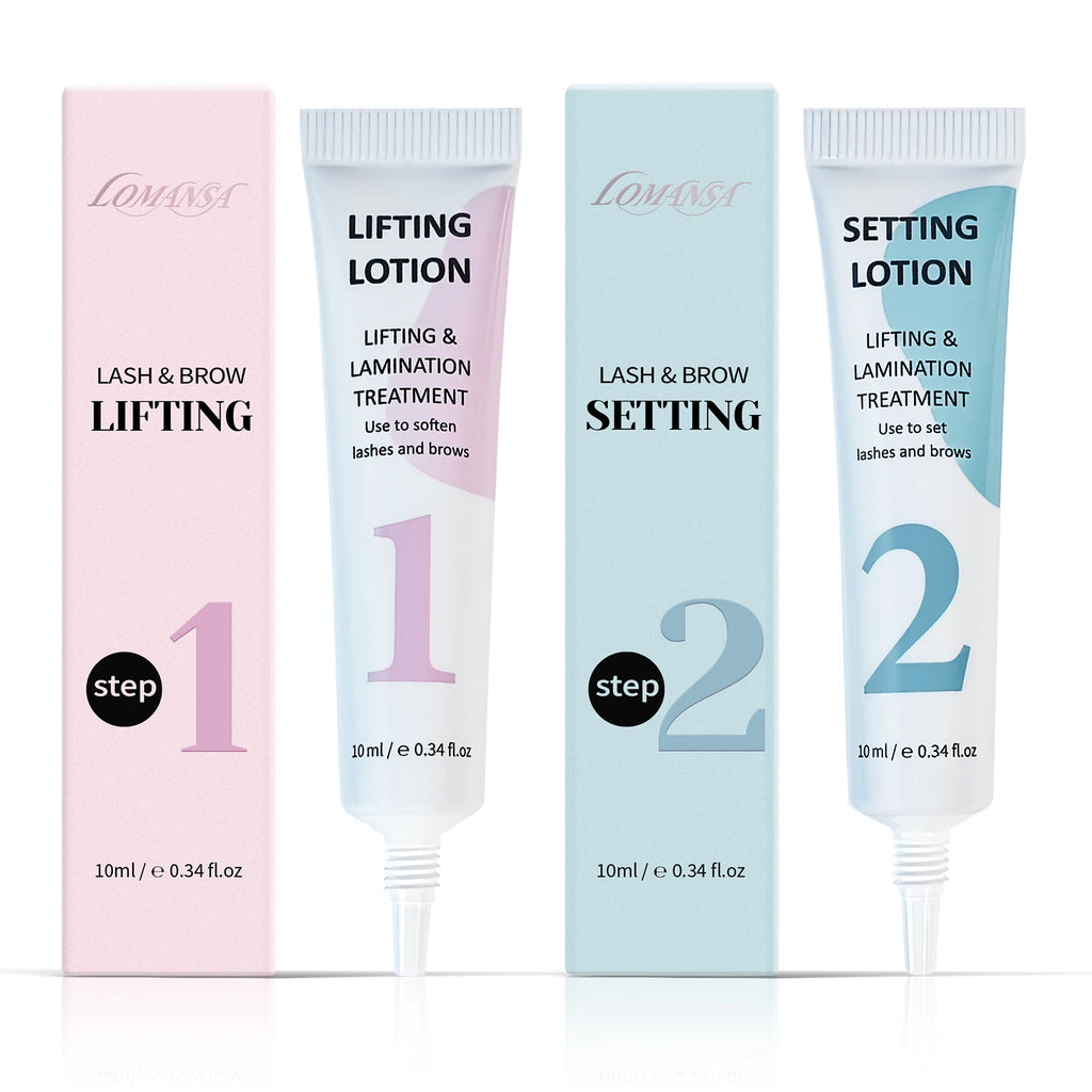 LOMANSA 10ml Fix Perming Tube Set Lash Lift Brow Lamination Perm Fixation Setting Lotion