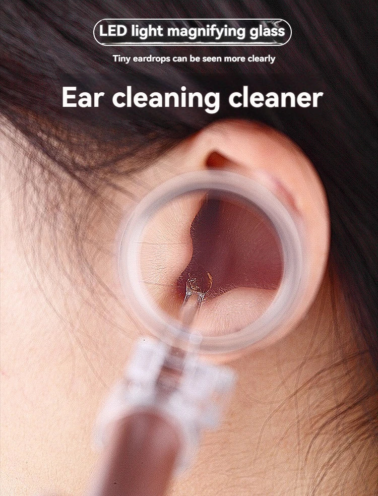 Stainless Steel Luminous Ear Scoop with Light Visual Ear Cleaner Handy Ear Picking Tool
