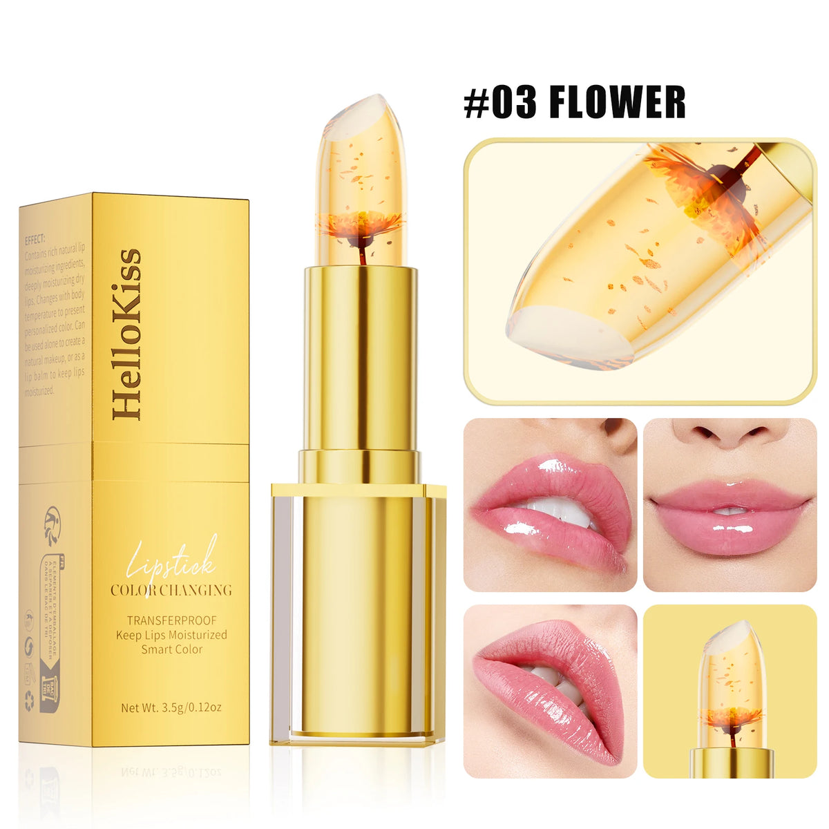 Color Changing Lipstick Long Lasting 24 Hours Moisturizing Glossy Shine Lip