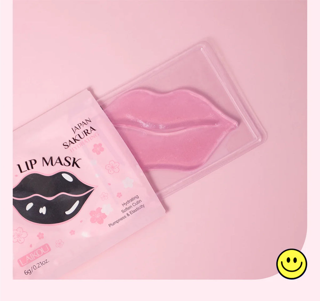 LAIKOU 5/10pcs Lip Mask Lip Care Moisturizing Hydrating Repair Lighten Lip Lines Labial Gel Patch Lips Pad Patches Care Products