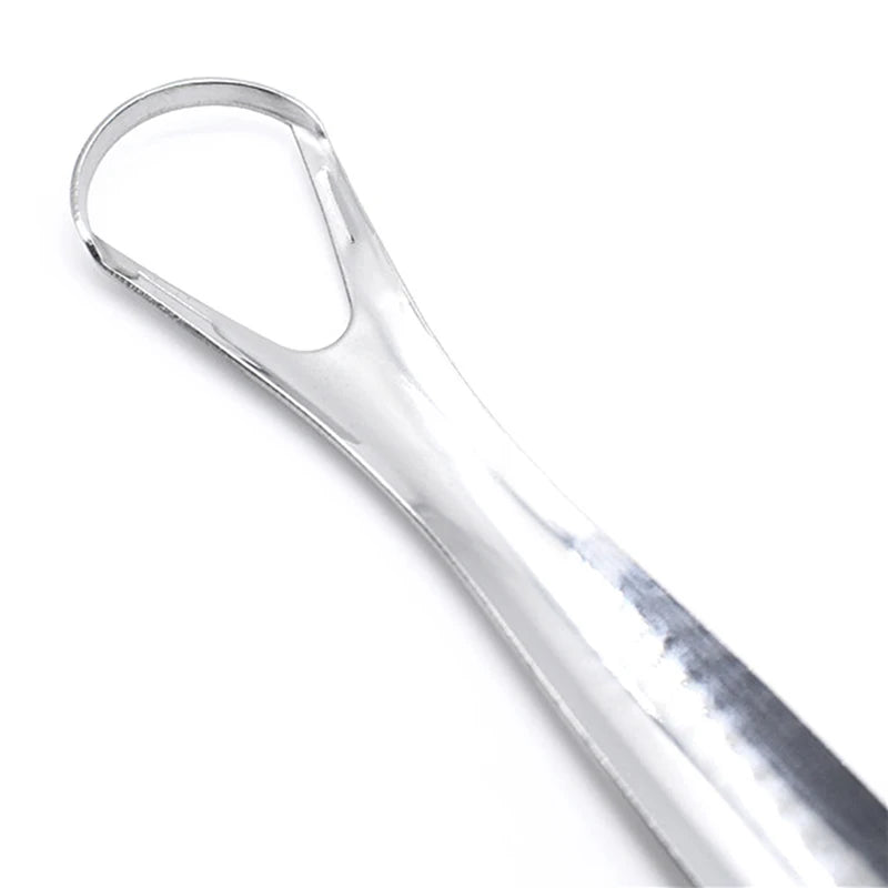 1/2Pcs Tongue Scraper Stainless Steel Tongue Cleaner Oral Care Hygiene Scraper Dental Oral Care Hygiene Health Care Tool